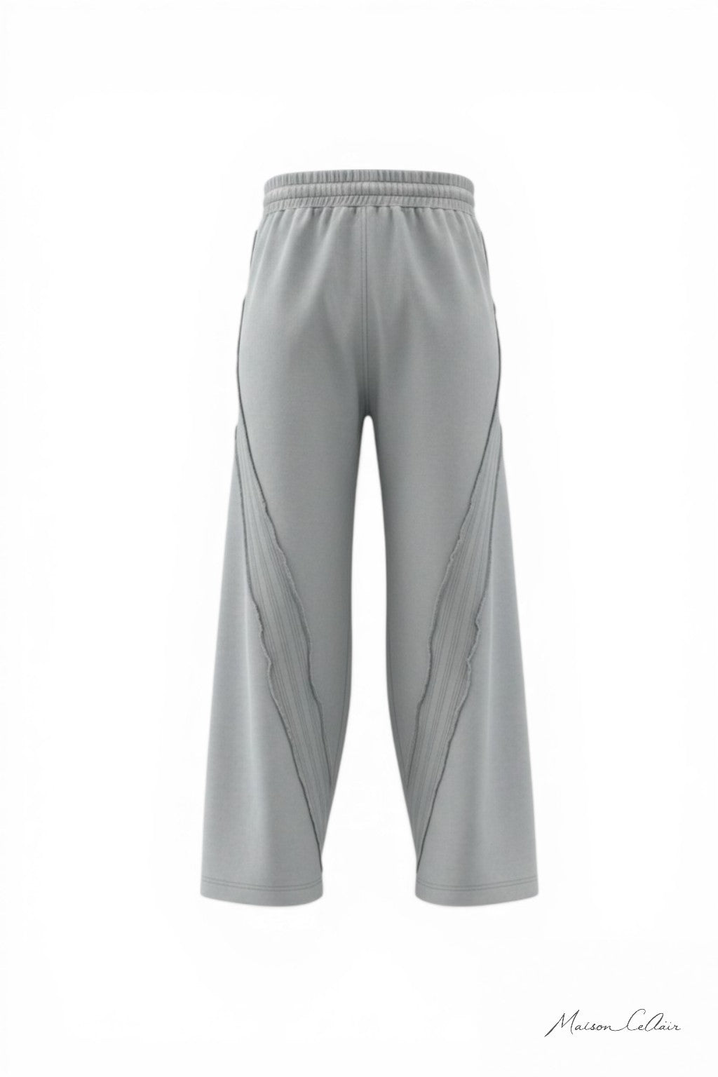 Raw-Edge Tape Sweatpants