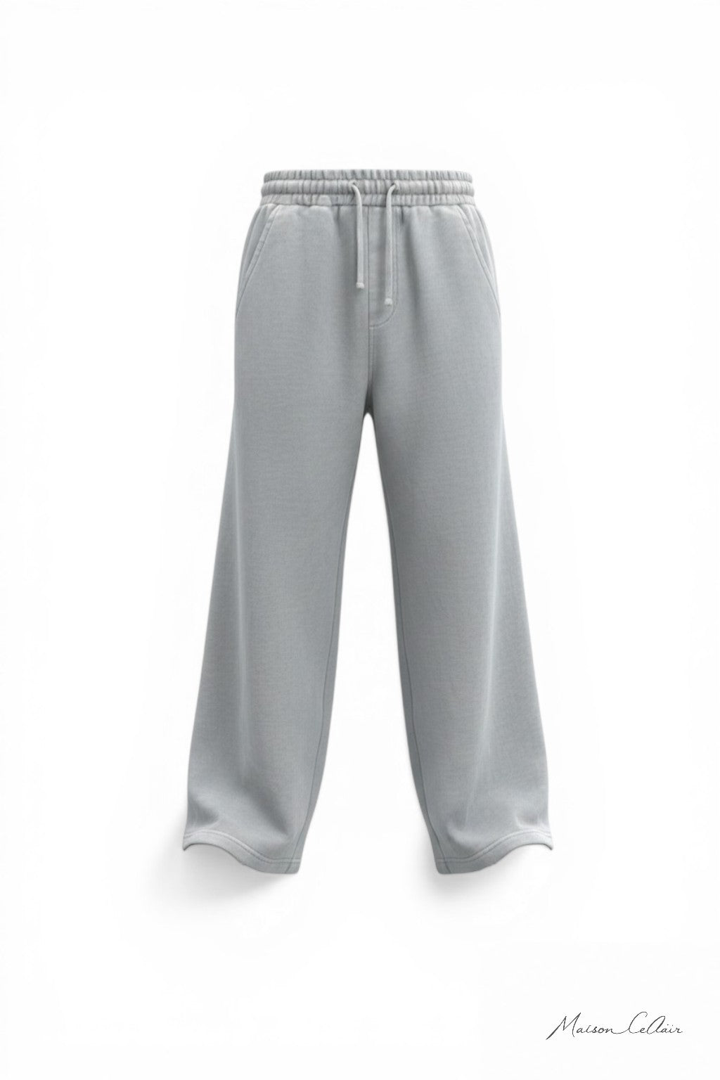 Raw-Edge Tape Sweatpants