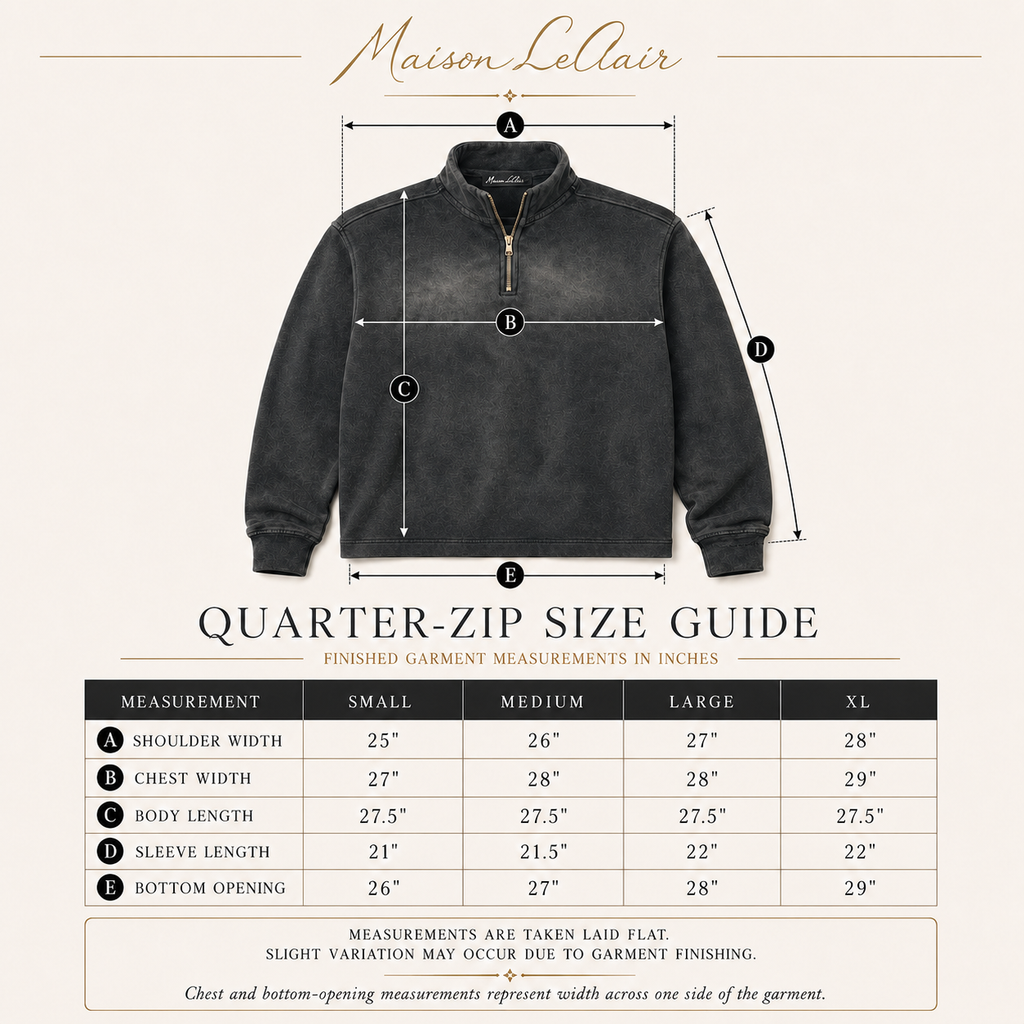 Noir-Wash Quarter-Zip
